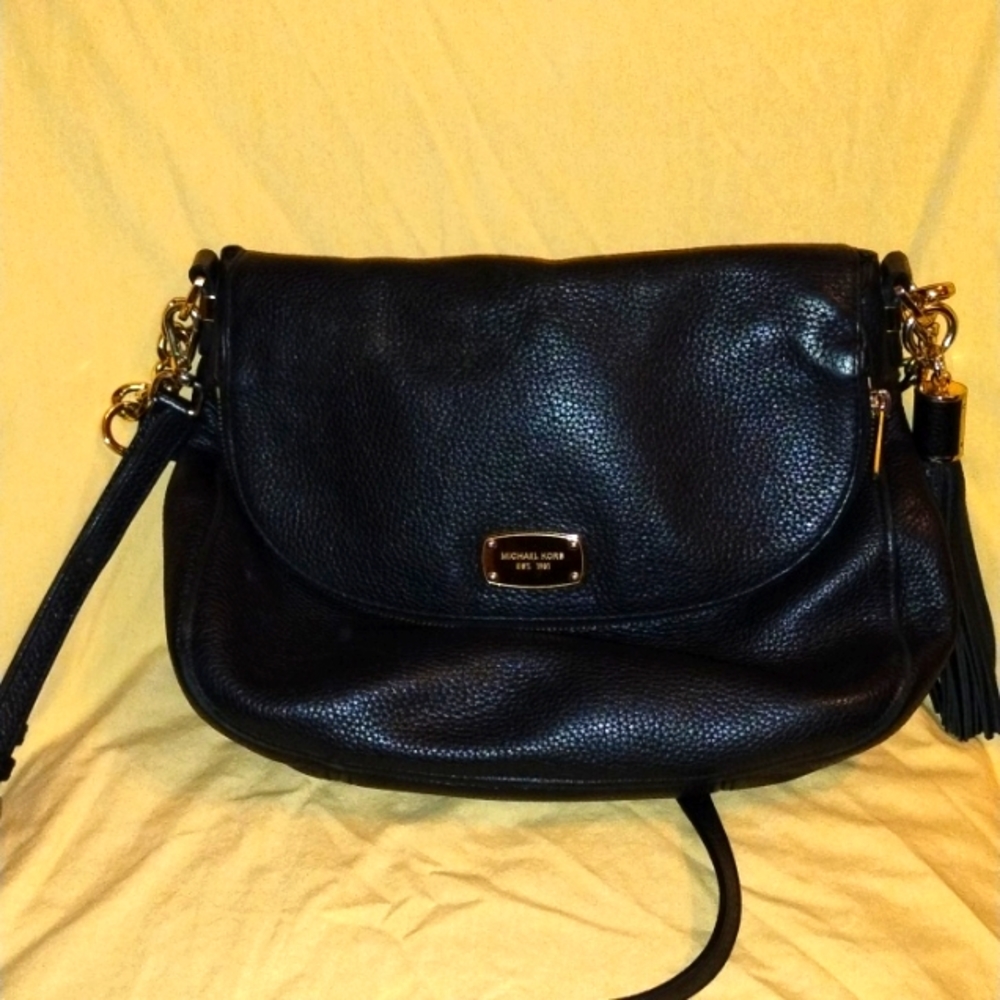 Michael Kors Bedford Black leather bag.